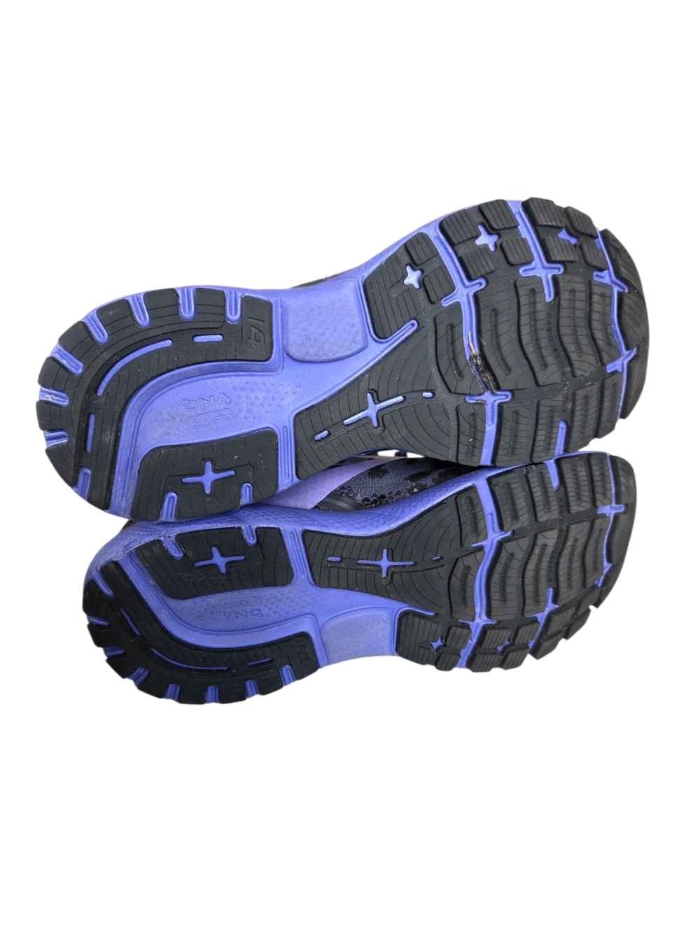 Brooks Ghost 14 Women's Running Shoes Black Leopard Cheetah and Purple 8 - Picture 9 of 11